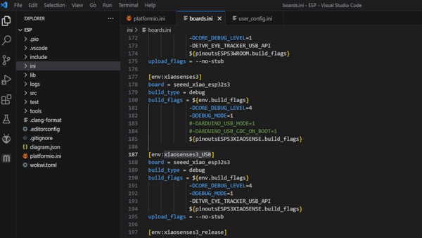 GIF showing a switch of board environments.